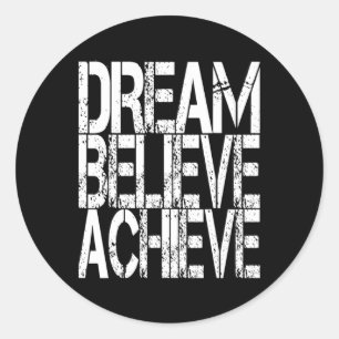 Pegatina Redonda Cita motivacional inspiradora de mujeres Camisas B