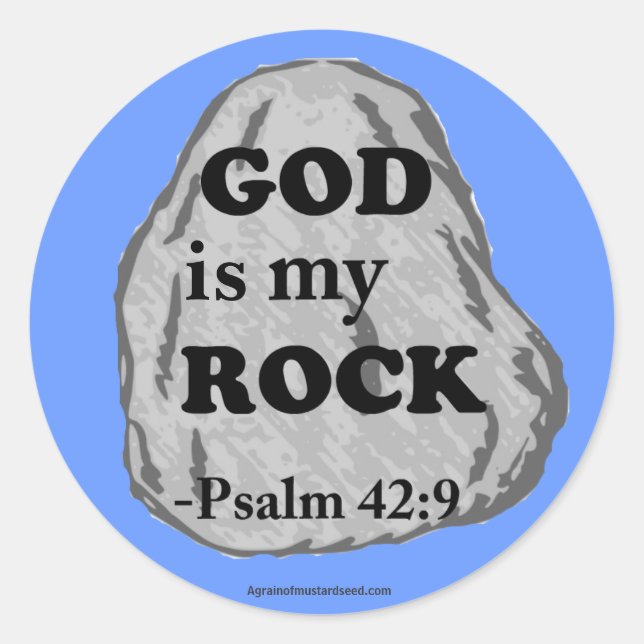 Pegatina Redonda Citas cristianas (Anverso)