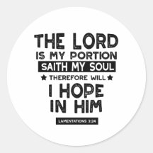 Citas de Lamentaciones 3:24 El Señor es Mi Porción