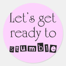 Pegatina Redonda Citas divertidas regalos pegatinas de humor regalo