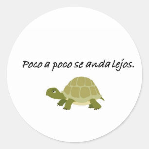 Pegatina Redonda Citas en español