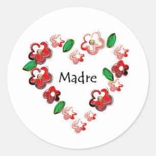 Pegatina Redonda Citas en español