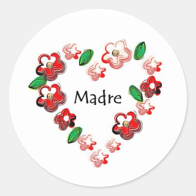 Pegatina Redonda Citas en español (Anverso)