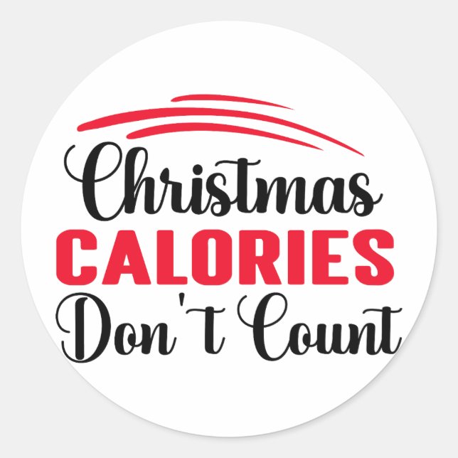 Pegatina Redonda Citas graciosas de cocina para navidades (Anverso)