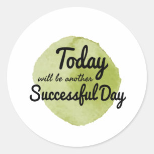 Pegatina Redonda citas motivacionales de autoaceptación