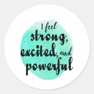 Pegatina Redonda citas motivacionales para el trabajo y el éxito