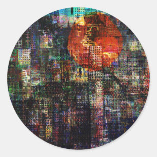 Pegatina Redonda CitySun2