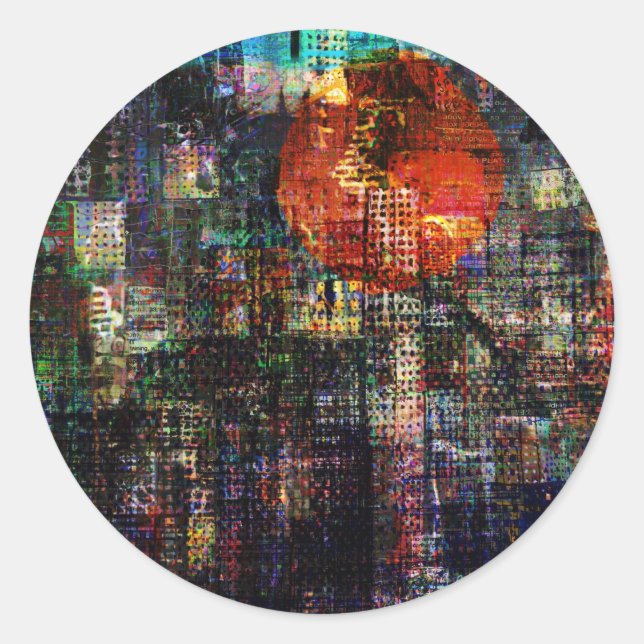 Pegatina Redonda CitySun2 (Anverso)