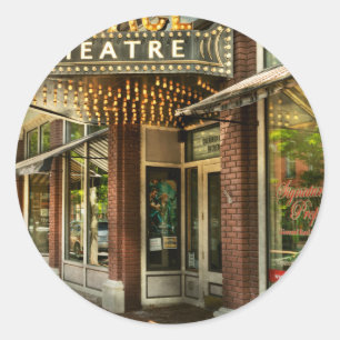 Pegatina Redonda Ciudad - Corning NY - The Palace Theatre