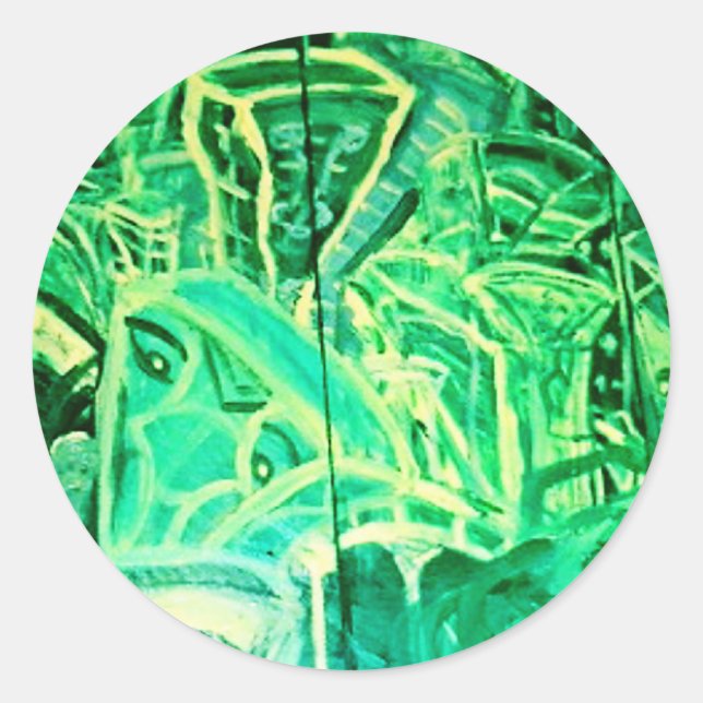 PEGATINA REDONDA CIUDAD DE EMERALD (Anverso)