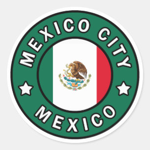Pegatina Redonda Ciudad de México México