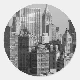 Pegatina Redonda Ciudad de Nueva York