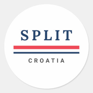 Pegatina Redonda Ciudad de Split Croacia