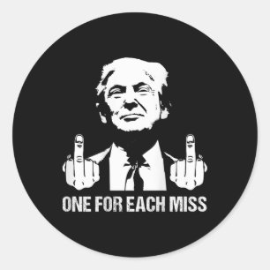 Pegatina Redonda (ck) Trump Uno Por Cada Camiseta Trump Vote Trum