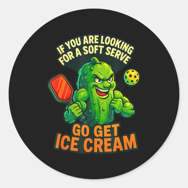 Pegatina Redonda Ckleball Serve  (Anverso)