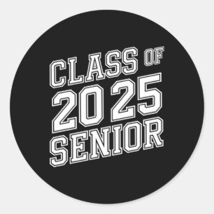 Pegatina Redonda Cl De 2025 Chicas De Secundaria Superior
