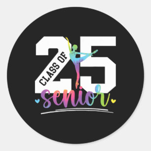 Pegatina Redonda Cl De 2025 Dance Senior 2025 Senior Dancer 2025