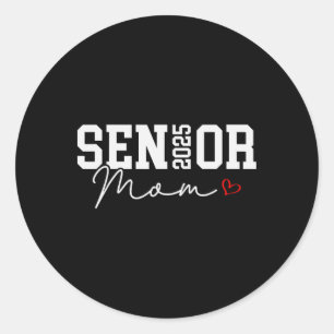 Pegatina Redonda Cl De 2025 Senior Mom 2025 Graduación 2025 Ck To S