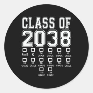 Pegatina Redonda Cl De 2038 Crecer Con Mí Camisa