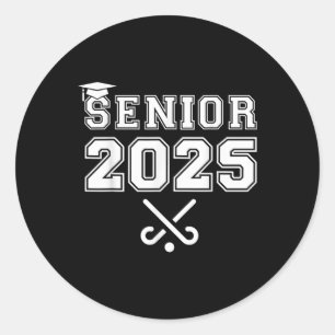 Pegatina Redonda Cl de Hockey sobre Césped de 2025 Escuela de Gradu