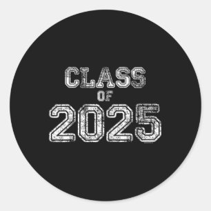 Pegatina Redonda Cl De La Camisa 2025 _ Senior 2025 Graduation Gift