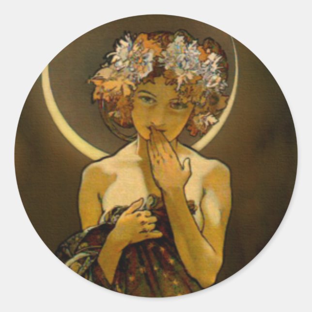 Pegatina Redonda Clair de Lune (Anverso)