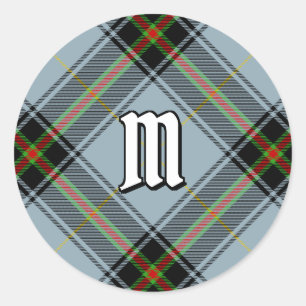 Pegatina Redonda Clan Bell Tartan