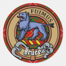 Clan Bruce Escudo sobre Tartán