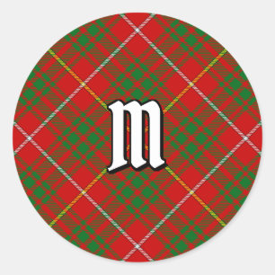 Pegatina Redonda Clan Bruce Tartan