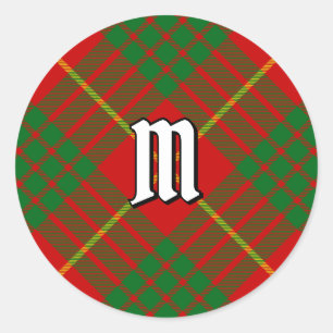 Pegatina Redonda Clan Cameron Tartan