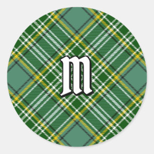 Pegatina Redonda Clan Currie Tartan