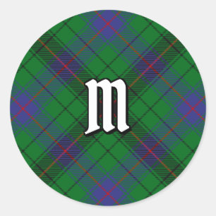 Pegatina Redonda Clan Davidson Tartan