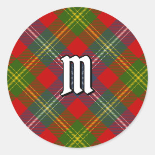 Pegatina Redonda Clan Forrester Tartan