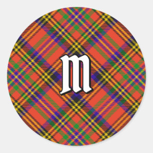 Pegatina Redonda Clan Hepburn Tartan