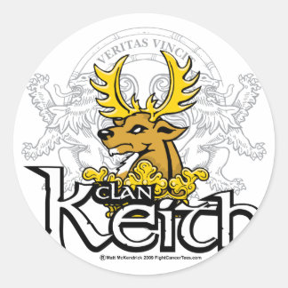 Pegatina Redonda Clan Keith