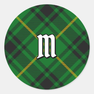 Pegatina Redonda Clan MacArthur Tartan