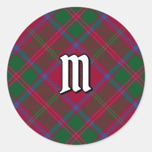 Pegatina Redonda Clan MacDougall Tartan