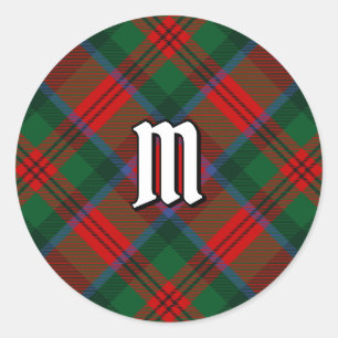 Pegatina Redonda Clan MacDuff Tartan