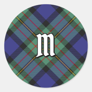 Pegatina Redonda Clan MacLaren Tartan
