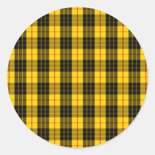 Pegatina Redonda Clan MacLeod Tartan