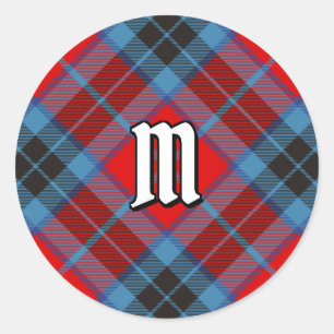Pegatina Redonda Clan MacTavish Tartan