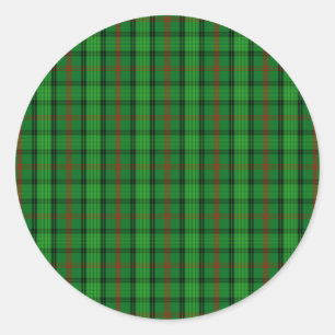 Pegatina Redonda Clan Ross Tartan