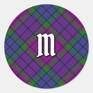 Pegatina Redonda Clan Wardlaw Tartan