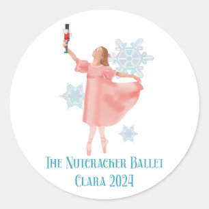 Pegatina Redonda Clara con Nutcracker 2024