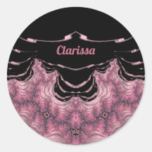 CLARISSA ~ Negro y rosa ~