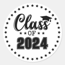 Pegatina Redonda Clase de graduación
