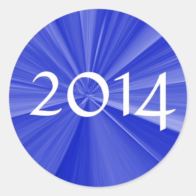 Pegatina Redonda Clase de Pegatinas de Ronda 2014 por Janz (Anverso)