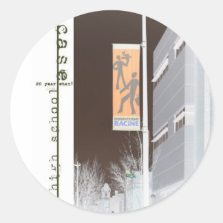 Pegatina Redonda Clase HS funda de Reunión de 1988