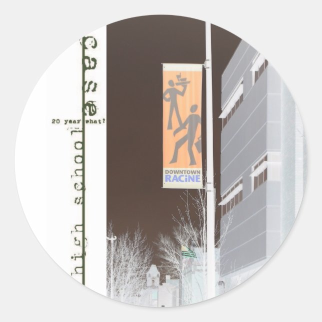 Pegatina Redonda Clase HS funda de Reunión de 1988 (Anverso)