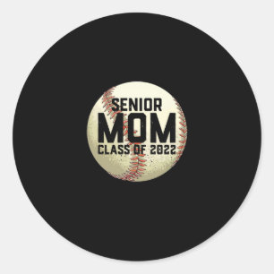 Pegatina Redonda Clase Senior Mom de 2022